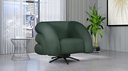 Ver imagem 4 de Poltrona Micheli 94cm Base Reclinável Veludo: Verde