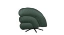 Ver imagem 2 de Poltrona Micheli 94cm Base Reclinável Veludo: Verde