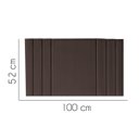 Ver imagem 2 de Painel Estofada Grécia 100CM Solteiro Courino Marrom - D A DECOR
