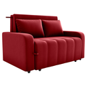 Ver imagem 2 de Sofa Cama 2 Lugares 138 Cm Amora Veludo Maserati Vermelho Milani Store