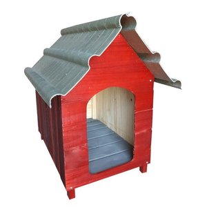 Casinha Para Cachorro - Telhado Ecológico - Grande - Mogno