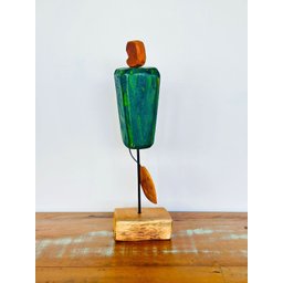 Escultura Caju em Madeira - Decoração Artesanal de Sergipe - 1