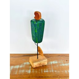 Escultura Caju em Madeira - Decoração Artesanal de Sergipe - 3