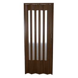 Porta Sanfonada Pvc Translucida 210x84 Marrom - 3