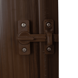 Porta Sanfonada Pvc Translucida 210x84 Marrom - 7