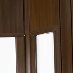 Porta Sanfonada Pvc Translucida 210x84 Marrom - 6