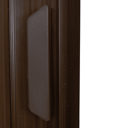 Porta Sanfonada Pvc Translucida 210x84 Marrom - 8