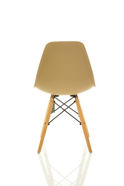 Kit 4 Cadeiras Charles Eames Eiffel Dsw - Nude Escuro - Kza Bela - 5