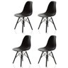 Kit 4 Cadeiras Charles Eames Eiffel Dsw - Preta Allblack - Prolar - 1