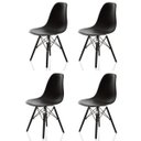 Ver imagem 1 de Kit 4 Cadeiras Charles Eames Eiffel Dsw - Preta Allblack - Prolar