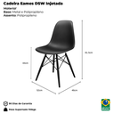 Ver imagem 3 de Kit 4 Cadeiras Polipropileno Charles Eames Eiffel Dsw: Design Moderno Injetada - Produto Nacional