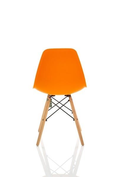 Kit 4 Cadeiras Charles Eames Eiffel Dsw - Laranja - 3