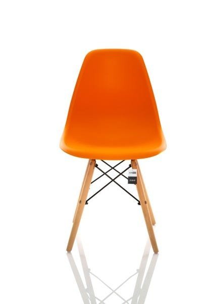 Kit 4 Cadeiras Charles Eames Eiffel Dsw - Laranja - 5