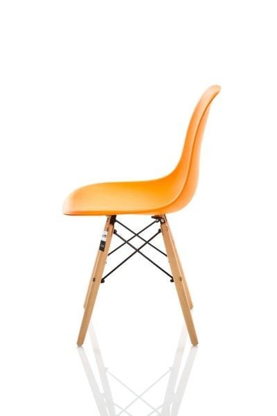 Kit 4 Cadeiras Charles Eames Eiffel Dsw - Laranja - 4