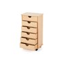 Movel Gaveteiro com Rodinhas Multi Uso Madeira MDF 6 Gavetas - 1