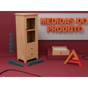 Ver imagem 3 de Movel Armário 2 Divisorias 2 Gavetas Madeira Mdf Cru