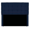 Ver imagem 4 de Cabeceira Estofada Manchester 140 Cm Casal Suede - Doce Sonho Móveis Cor Azul Marinho