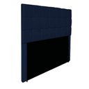Ver imagem 1 de Cabeceira Estofada Manchester 140 Cm Casal Suede - Doce Sonho Móveis Cor Azul Marinho