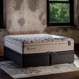 Cama-Baú Clean - Seda Sintética Pérola 10989 - 158x198 Queen - 6