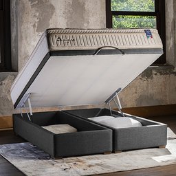 Cama-Baú Clean - Seda Sintética Pérola 10989 - 158x198 Queen - 2
