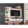 Painel para Tv 55'' Off White Damasco Intense - Lukaliam - 8