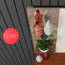 Ver imagem 6 de Painel para TV até 55 Polegadas Intense Off White Damasco com Nicho Decorativo – Lukaliam