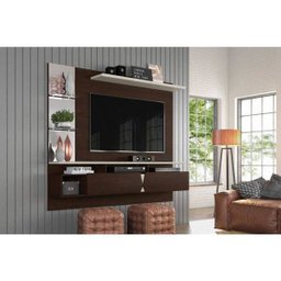 Painel Intense 55 Polegadas com Espelho -Lukaliam Móveis- Alamo Off - 1