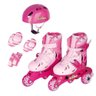 Patins Roller Infantil Triline 3 Rodas 26 Ao 33 Fenix Rosa - 2