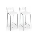 Ver imagem 5 de Banqueta Sala de Jantar Gênova 2b705cr Aço Kit 2 Un Cromado/suede Cappuccino - Kappesberg