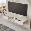 Ver imagem 3 de Painel para TV até 70 Polegadas Maragogi 1 Porta 2 Gavetas 100% MDF Off White - Permobili