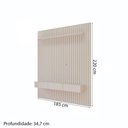 Ver imagem 4 de Painel para TV até 70 Polegadas Maragogi 1 Porta 2 Gavetas 100% MDF Off White - Permobili