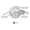 Ver imagem 7 de Kit 10 Arandelas Taschibra Jurerê Vidro Meia Lua E27 Bivolt
