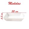 Travessa Melamina Retangular Branca 2,1 Ml - 2