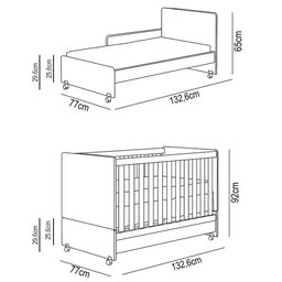 Berço Americano Mini Cama com Rodízios Charme P14 Branco/rosa - Mpozenato - 4 Berço Americano Mini Cama com Rodízios Charme P14 Branco/rosa - Mpozenato - 4