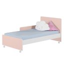 Ver imagem 6 de Berço Americano Mini Cama com Rodízios Charme P14 Branco/rosa - Mpozenato