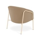 Ver imagem 7 de Poltrona Sala Industrial Alta Champanhe Kit 2 Stella Suede Marrom R D03 - D’Rossi