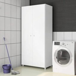 Armário Alto Multiuso 2 Portas 4 Prateleiras Roma Art in Móveis - 1 Armário Alto Multiuso 2 Portas 4 Prateleiras Roma Art in Móveis - 1