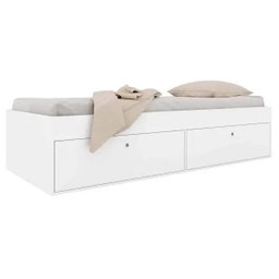 Cama de Solteiro Tokio 192x82cm com Baú Branco Cm800 Art In Móveis - 2