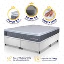 Ver imagem 4 de Conjunto Box Baú Branco Argel Cinza Espuma D33 Queen 158x198x74 - King House