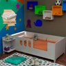 Cama Juvenil Infantil Livia com Led Usb Prateleiras Divaloto Acompanha Colchão D18 - Branco - 1