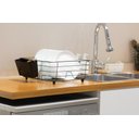 Ver imagem 3 de Escorredor de Louça 10 Pratos com Porta Talheres Preto Mor