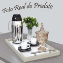 Ver imagem 4 de Bandeja Café Decorativa Bar Bebida Pequena Ambiente Entrada Hall Aparador Escritório Casa:Bandeja Ca