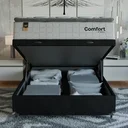 Ver imagem 6 de Cama Box Baú Casal Colchão Comfort Class Pillow Top 138x188 Branco/suede Preto