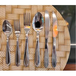 Jogo Talhares de Mesa Inox Prime Lagoa 12 Peças Garfo, Colher e Faca Churrasco - Yazi - 2