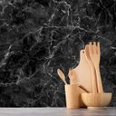 Ver imagem 2 de Papel de Parede Decoração Mural Mármore Negro Gh Papel de Parede 2,8m