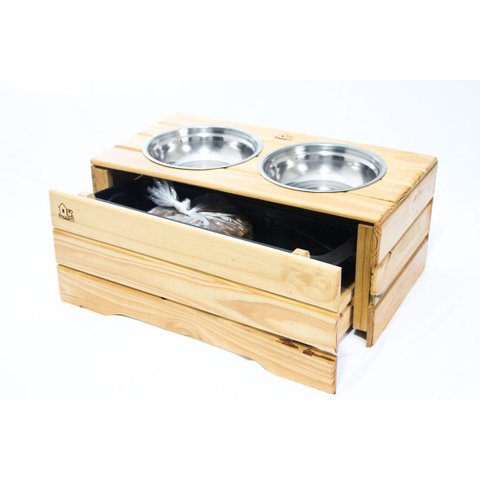 Comedouro Pet Hg - com Gaveta Porta Ração