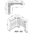 Ver imagem 3 de Guarda-Roupa Modulado Reflecta 11 Portas 319,1x240cm MDF Imperatriz Yescasa