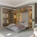 Ver imagem 1 de Guarda-Roupa Modulado Reflecta 11 Portas 319,1x240cm MDF Imperatriz Yescasa