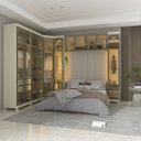 Ver imagem 7 de Guarda-Roupa Modulado Reflecta 11 Portas 319,1x240cm MDF Imperatriz Yescasa