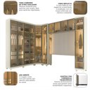 Ver imagem 6 de Guarda-Roupa Modulado Reflecta 11 Portas 319,1x240cm MDF Imperatriz Yescasa